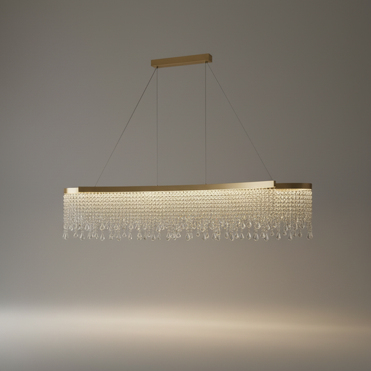 Canto Modern Gold Crystal Chandelier - Chandeliers | Lucera Lighting