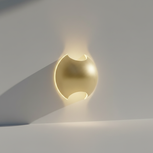 Wenge Semi Sphere Wall Lamp for Living Room - Wall Lights & Sconces | Lucera Lighting