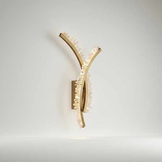 Voce Modern LED Wall Lamp - Golden - Wall Lights & Sconces | Lucera Lighting