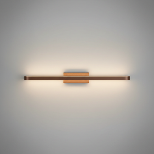 Sforzando Modern Brown LED Wall Light - Wall Lights & Sconces | Lucera Lighting