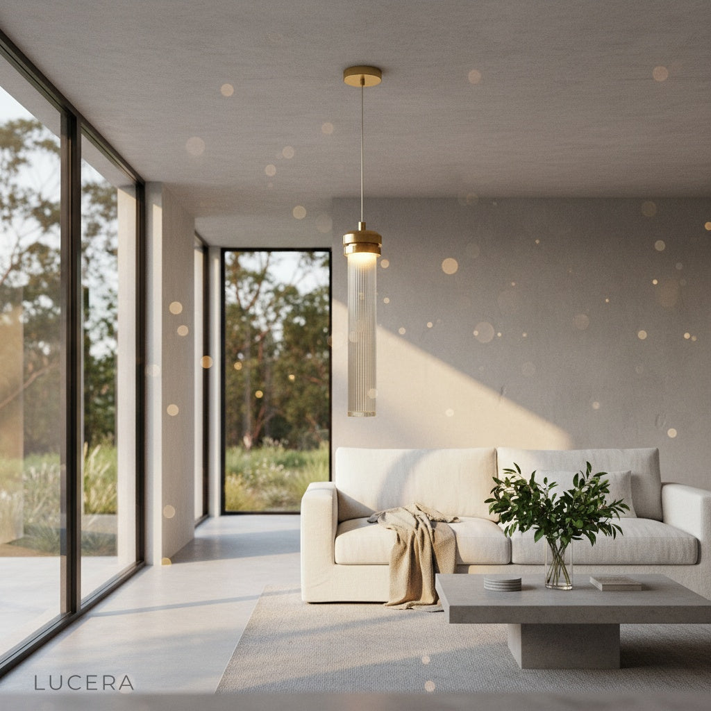 Palace Pendant Light suspended over a marble kitchen island, blending luxury with everyday living