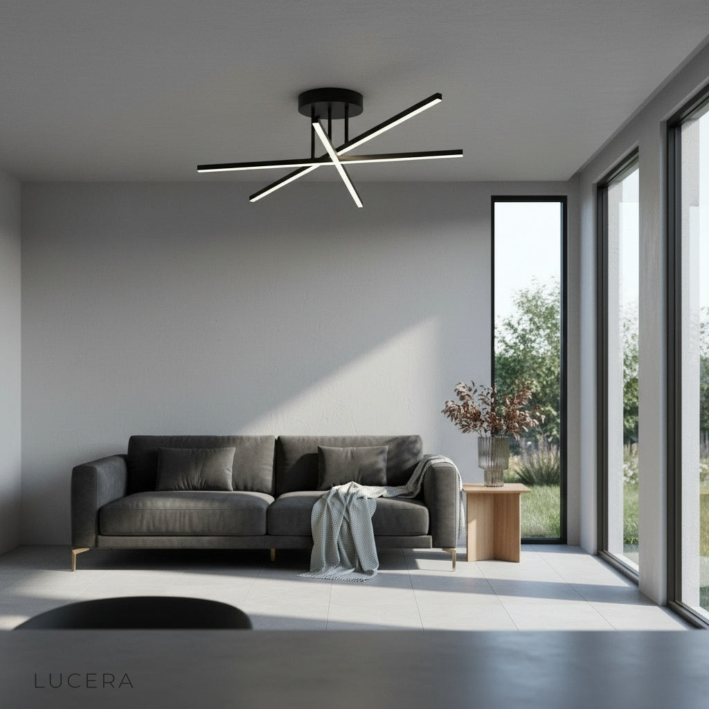 Riesling ceiling light in bedroom setting with soft dimmed lighting for inviting atmosphere