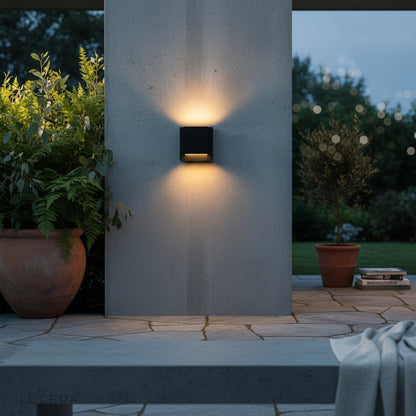 Detail view of Cora light's IP65 waterproof housing and integrated LED strip