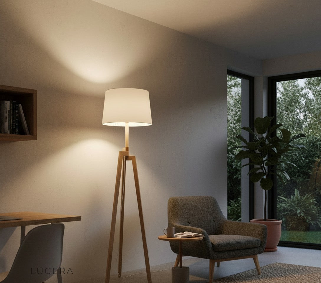 aesthetic corner view of Spinel lamp blending with plants and soft evening ambience