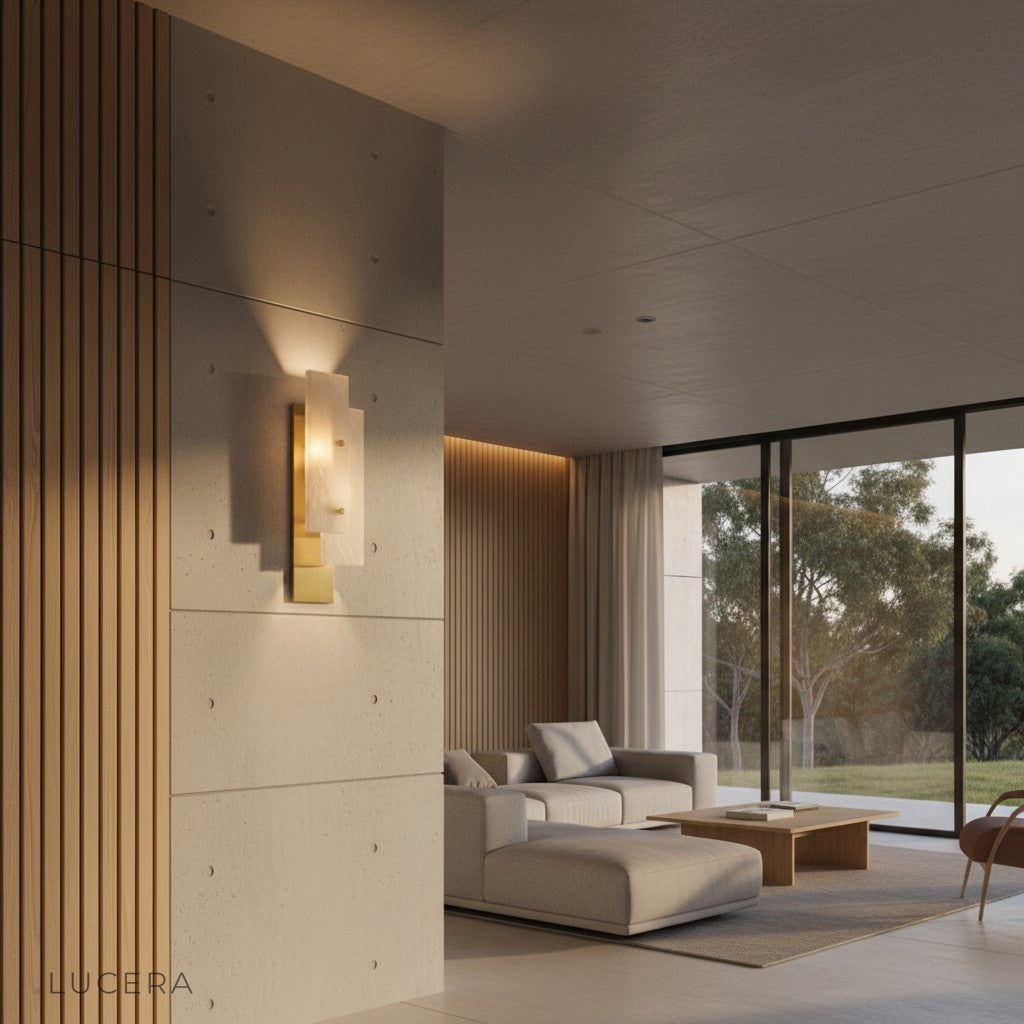 postmodern wall lamp in modern bedroom ambient lighting