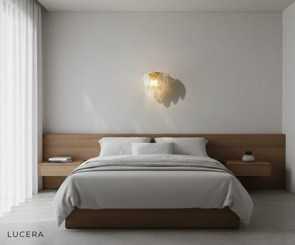 glial french wall lamp enhancing elegant entryway with ambient light