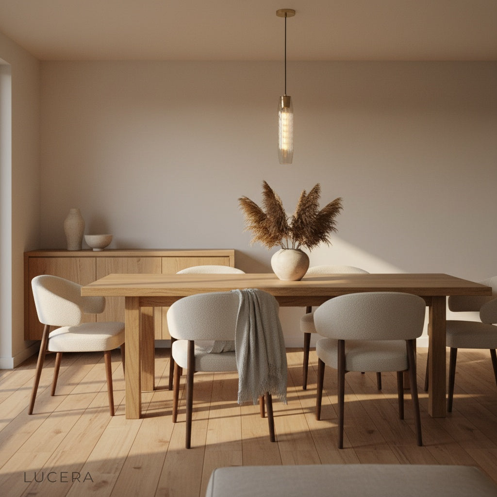 Hester Pendant Light illuminating a cozy reading nook with warm ambient glow
