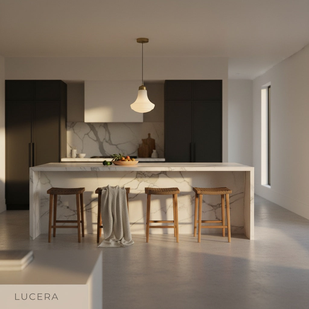front view of iron finish Chianti pendant light hanging solo against clean white wall