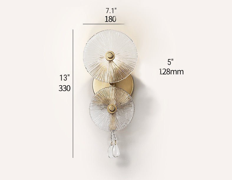 Echinus Modern Crystal Wall Lamp Circle Shaped - Wall Lights & Sconces | Lucera Lighting