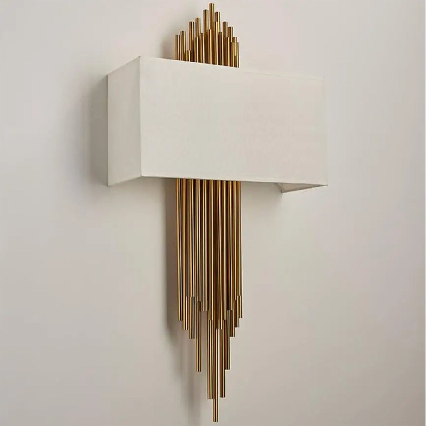 Leone Metal and Fabric Wall Sconce - Wall Lights & Sconces | Lucera Lighting