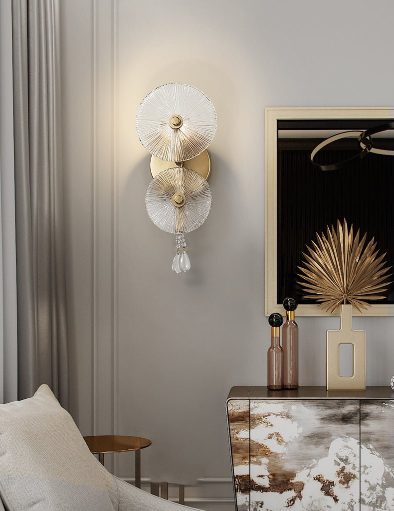 Echinus Modern Crystal Wall Lamp Circle Shaped - Wall Lights & Sconces | Lucera Lighting