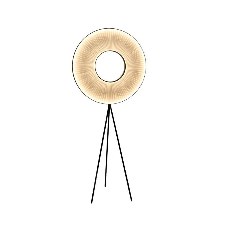 Kunzite Minimalistic LED Lamp With Fabric Pleats - Lamps | Lucera Lighting