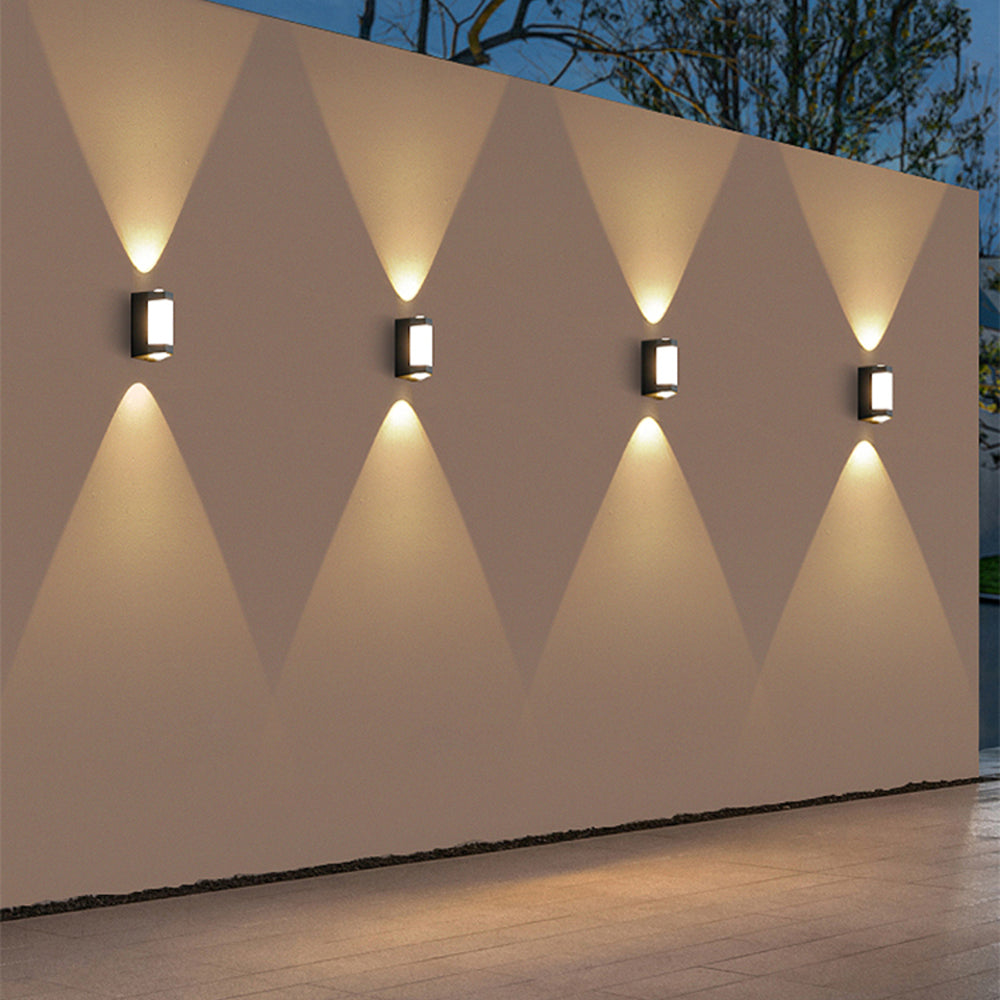Nordic Cylinder Outdoor Wall Light in Black or White