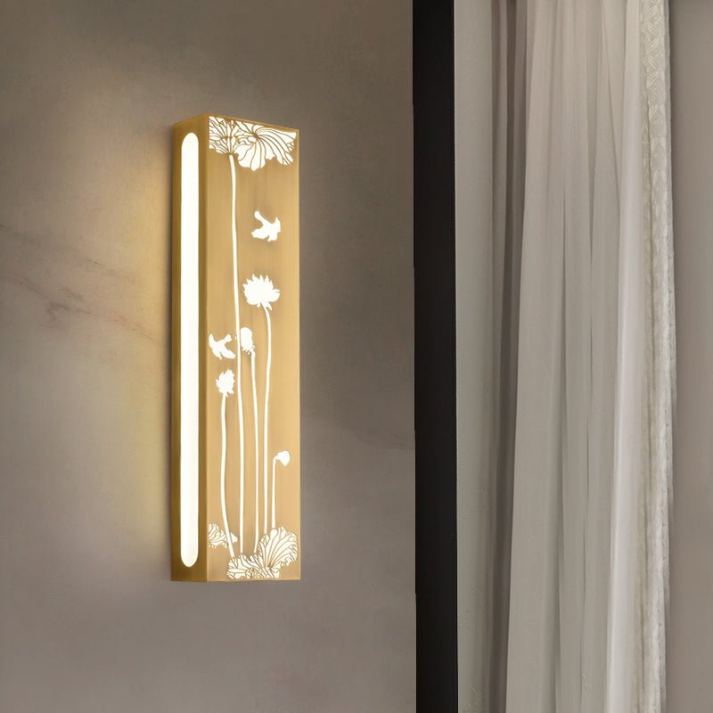 Pietra Modern Brass Wall Lamp New Chinese Style - Wall Lights & Sconces | Lucera Lighting