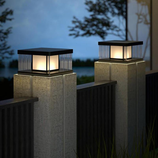 Enceladus Ember Outdoor LED Column Lamp - Exterior wall | Lucera Lighting