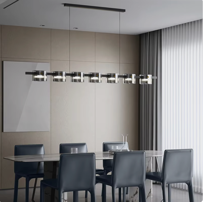 Gamboge Glass Cubes Chandelier - Pendant Lights | Lucera Lighting