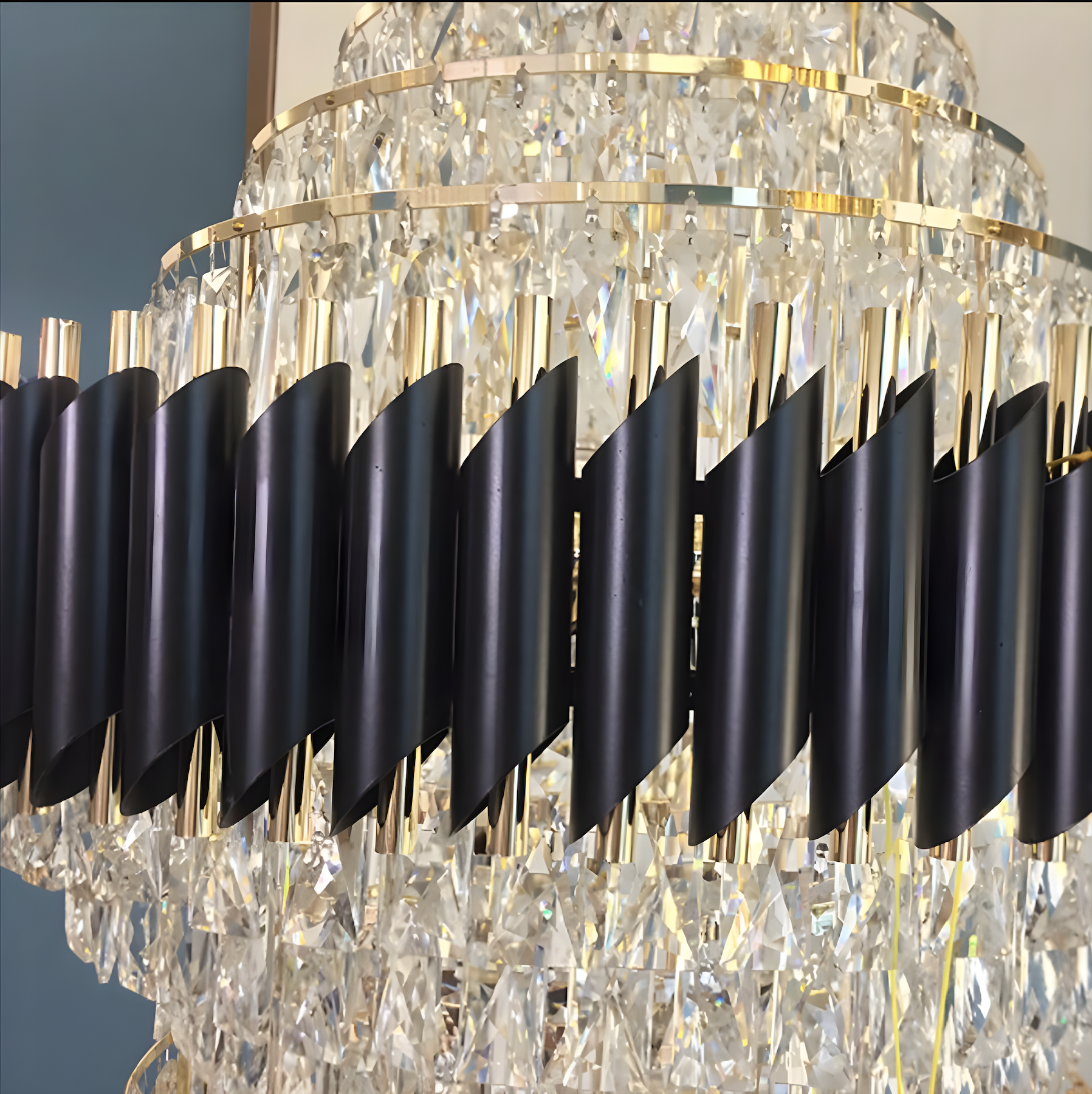 Hollyhock Grand Multi-level Crystal Chandelier - Chandeliers | Lucera Lighting