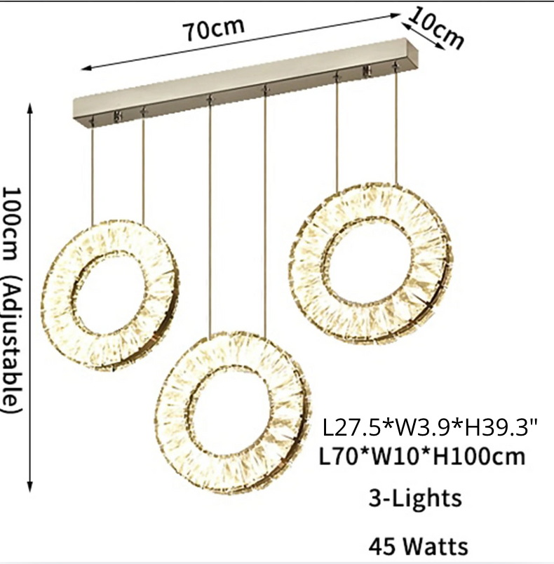Snowdrop Crystal Pendant Light for Staircase - Chandeliers | Lucera Lighting