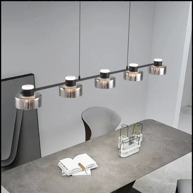 Gamboge Glass Cubes Chandelier - Pendant Lights | Lucera Lighting