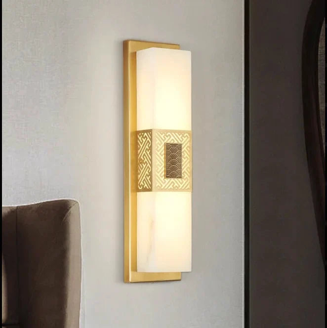 Choral Marble Wall Lamp for Bedroom & Living Room - Wall Lights & Sconces | Lucera Lighting