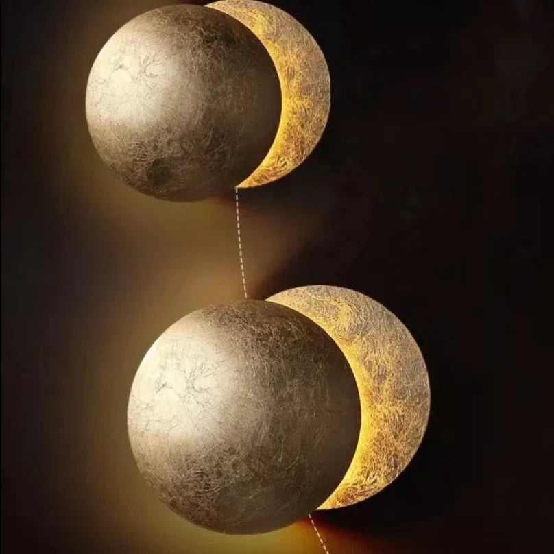 Lateral Solar Eclipse Wall Lamp for Living Room - Wall Lights & Sconces | Lucera Lighting