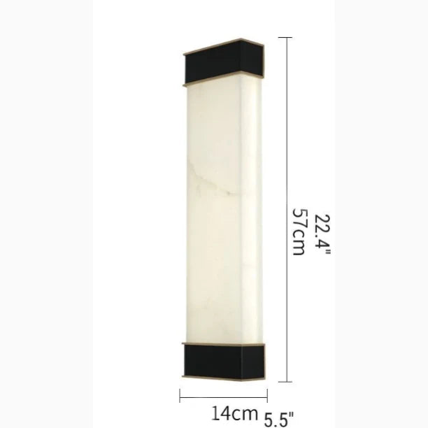 Marco Rectangular Marble Wall Lamp - Wall Lights & Sconces | Lucera Lighting