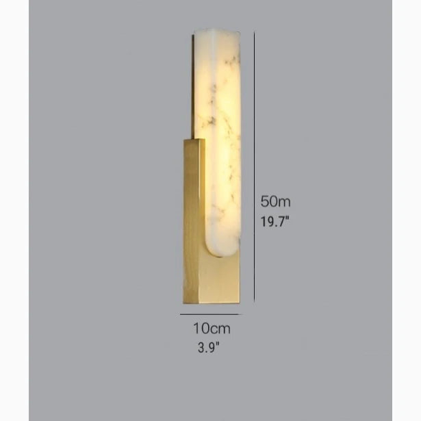 Column Modern Marble Wall Lamp Nordic Style H19.7 - Wall Lights & Sconces | Lucera Lighting
