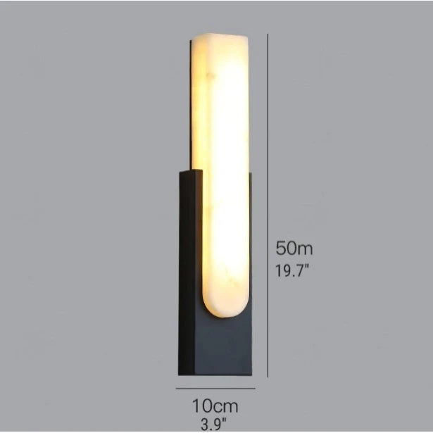 Column Modern Marble Wall Lamp Nordic Style H19.7 - Wall Lights & Sconces | Lucera Lighting