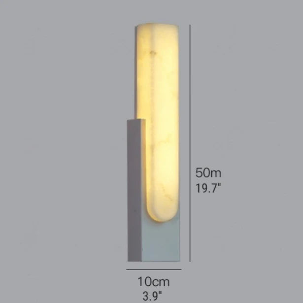 Column Modern Marble Wall Lamp Nordic Style H19.7 - Wall Lights & Sconces | Lucera Lighting