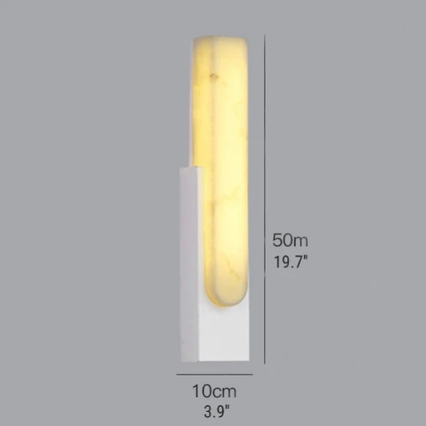 Column Modern Marble Wall Lamp Nordic Style H19.7 - Wall Lights & Sconces | Lucera Lighting