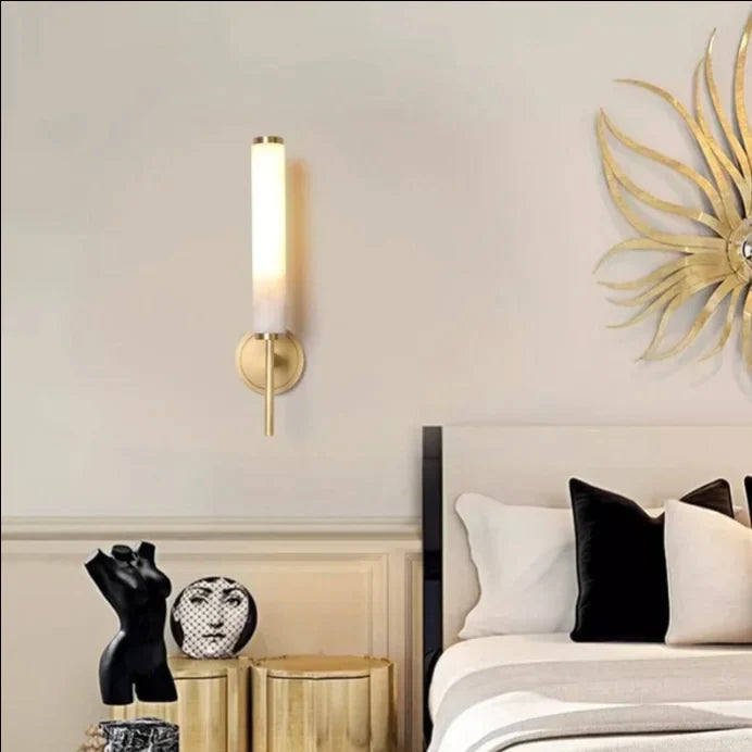 Outre Copper & Marble Wall Lamp - Wall Lights & Sconces | Lucera Lighting