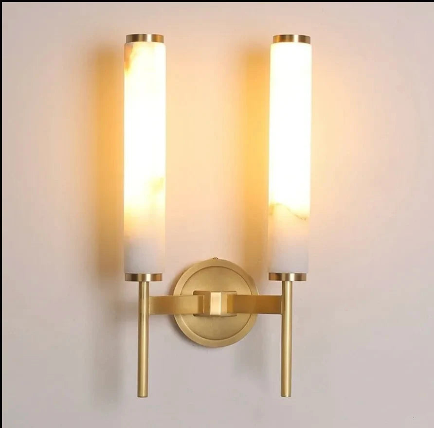 Outre Copper & Marble Wall Lamp - Wall Lights & Sconces | Lucera Lighting