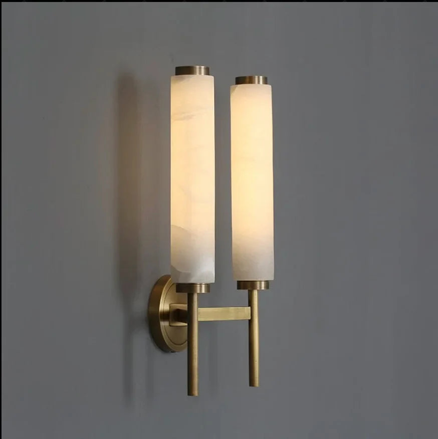 Outre Copper & Marble Wall Lamp - Wall Lights & Sconces | Lucera Lighting