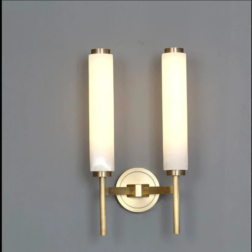 Outre Copper & Marble Wall Lamp - Wall Lights & Sconces | Lucera Lighting
