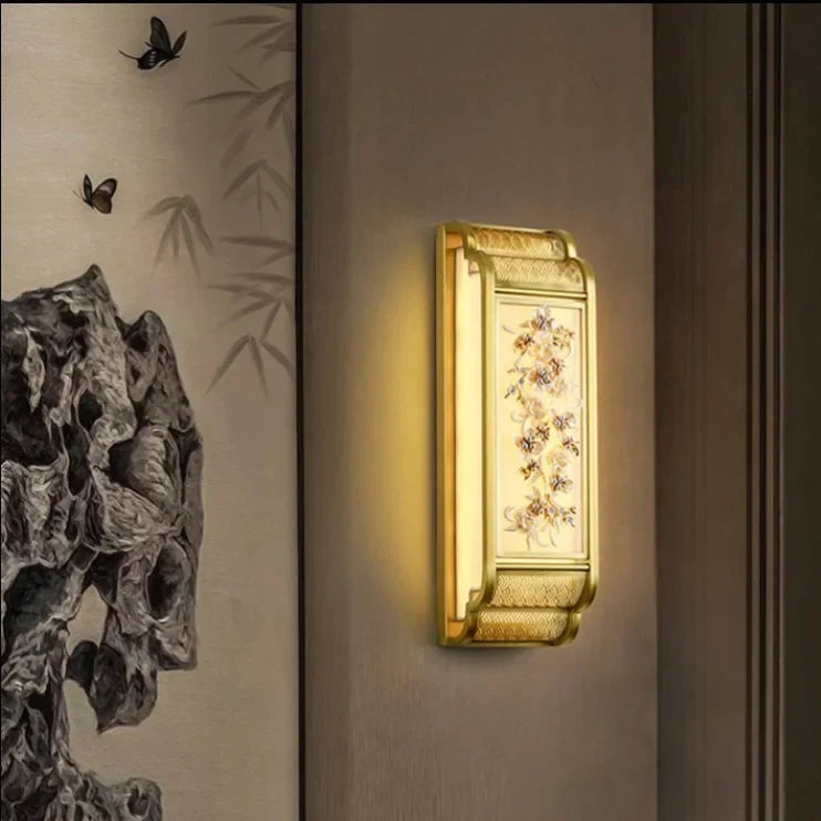 Bordure Luxury Asian Style Wall Lamp - Wall Lights & Sconces | Lucera Lighting