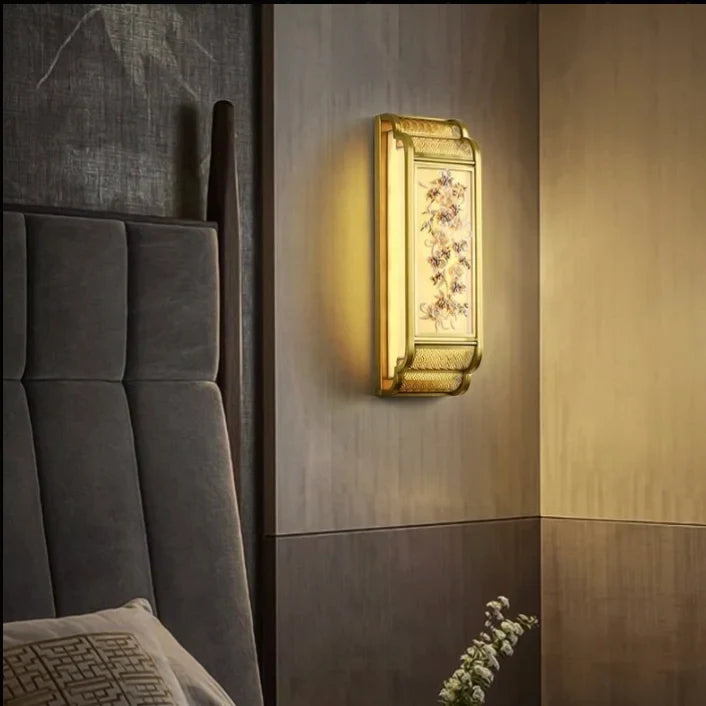 Bordure Luxury Asian Style Wall Lamp - Wall Lights & Sconces | Lucera Lighting