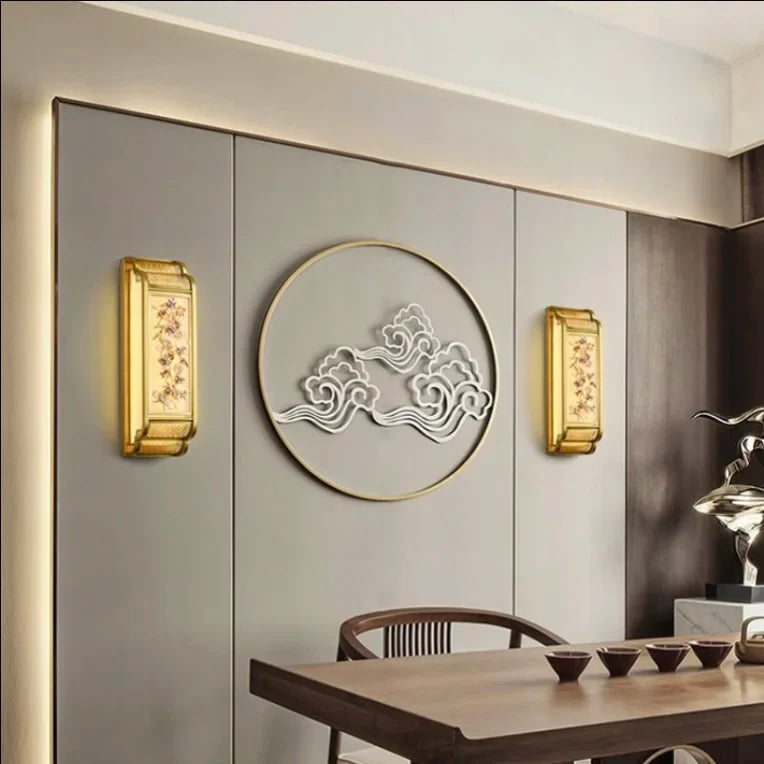 Bordure Luxury Asian Style Wall Lamp - Wall Lights & Sconces | Lucera Lighting