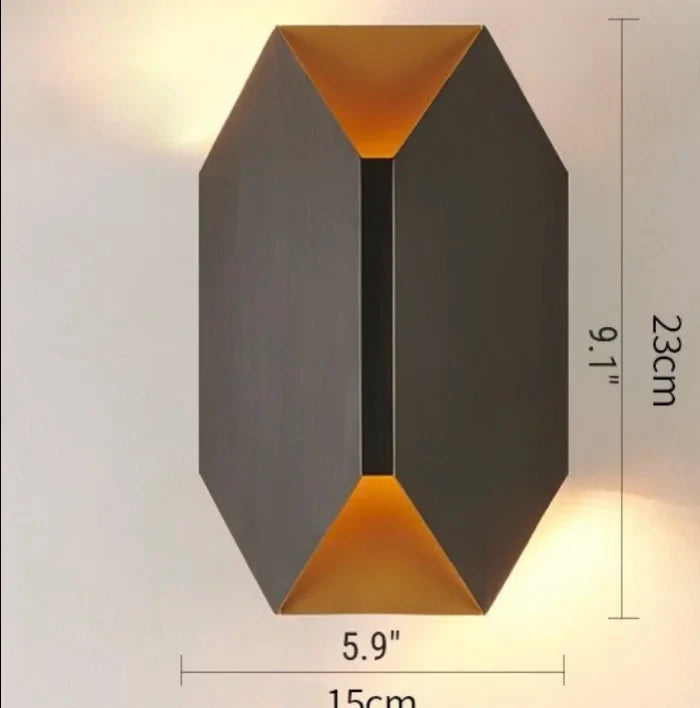 Nappe Geometric Wall Lamp for Living Room - Wall Lights & Sconces | Lucera Lighting