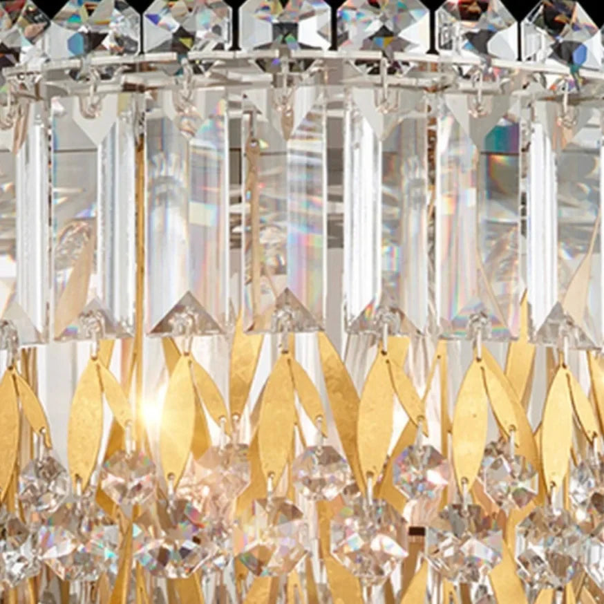 Sera Golden Crystal Wall Lamp for Living Room - Wall Lights & Sconces | Lucera Lighting