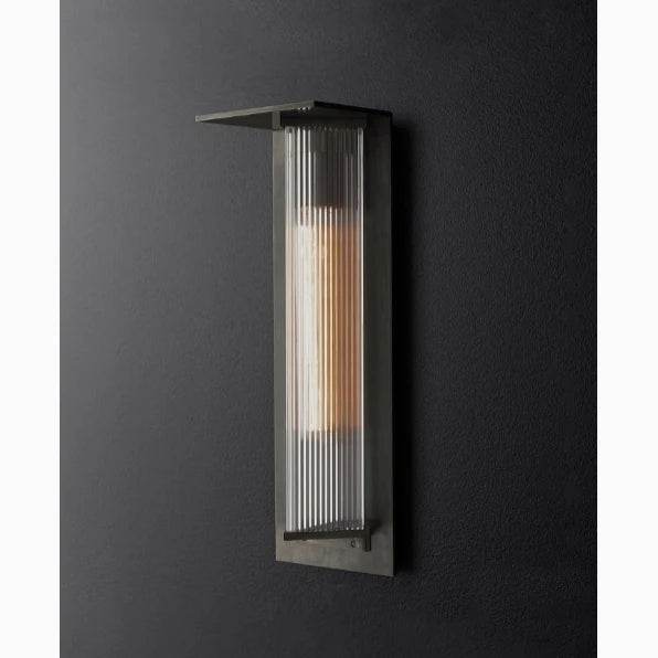 Triton Industrial Glass Wall Lamp - Exterior wall | Lucera Lighting