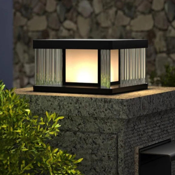 Enceladus Ember Outdoor LED Column Lamp - Exterior wall | Lucera Lighting