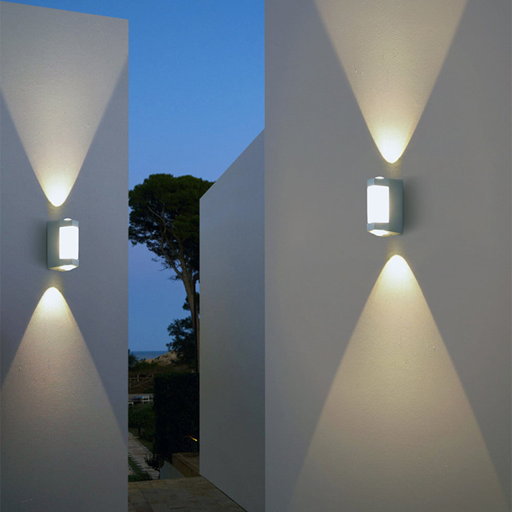 Nordic Cylinder Outdoor Wall Light in Black or White