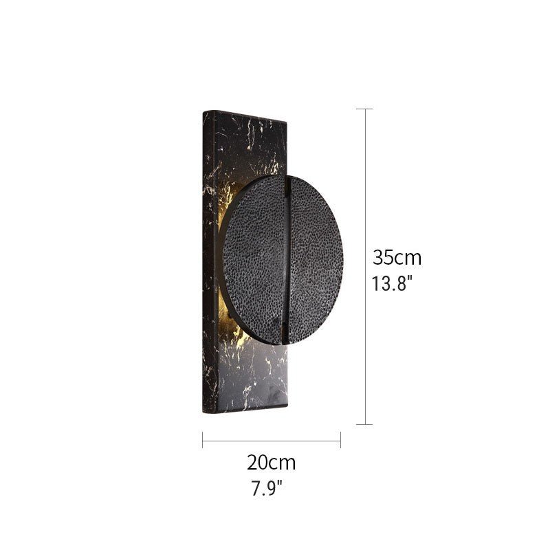 Ganglia Modern Copper Marble Wall Lamp for Bedroom - Wall Lights & Sconces | Lucera Lighting