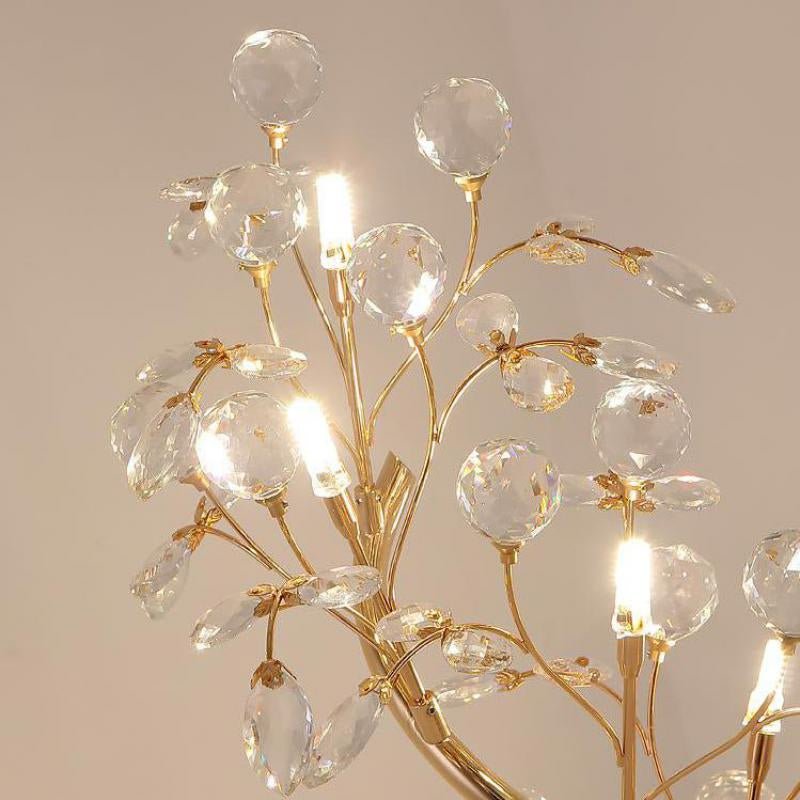 Affetto Gold Crystal LED Tree Nightlight - Lamps | Lucera Lighting