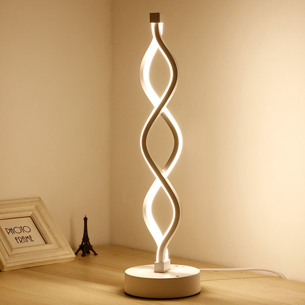 Tristezza Minimalistic Spiral LED Table Sconce - Pendant Lights | Lucera Lighting