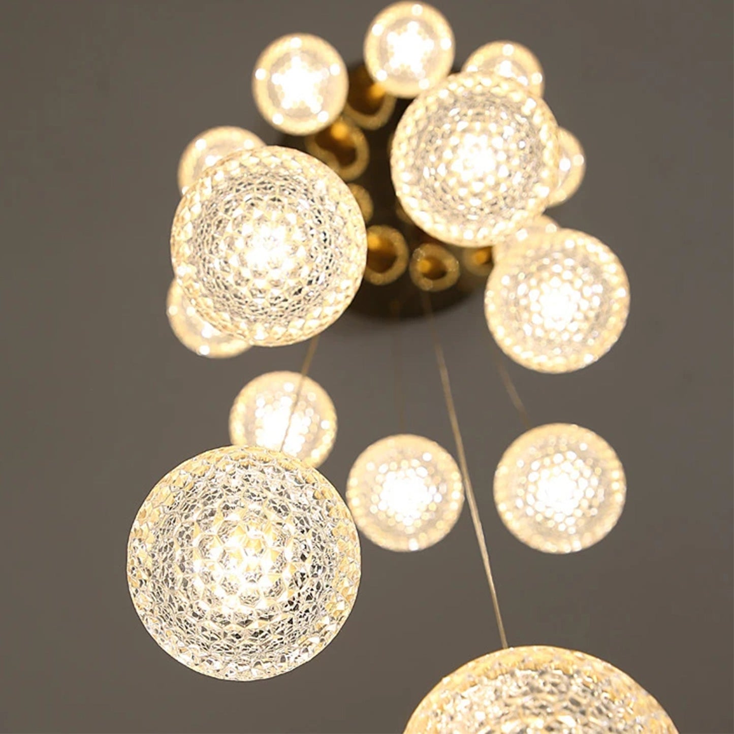 Holt Large Luxury Gold Pendant Chandelier for Staircase - Chandeliers | Lucera Lighting