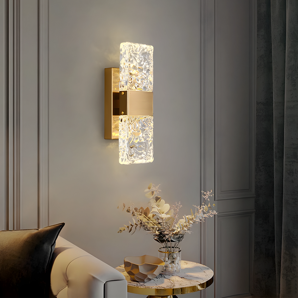 Radiance Arc Wall Lamp - Luxe Crystal LED Sconce