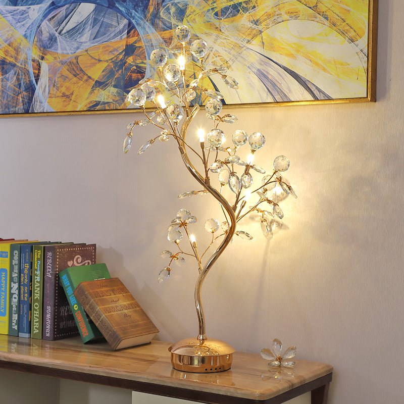Affetto Gold Crystal LED Tree Nightlight - Lamps | Lucera Lighting