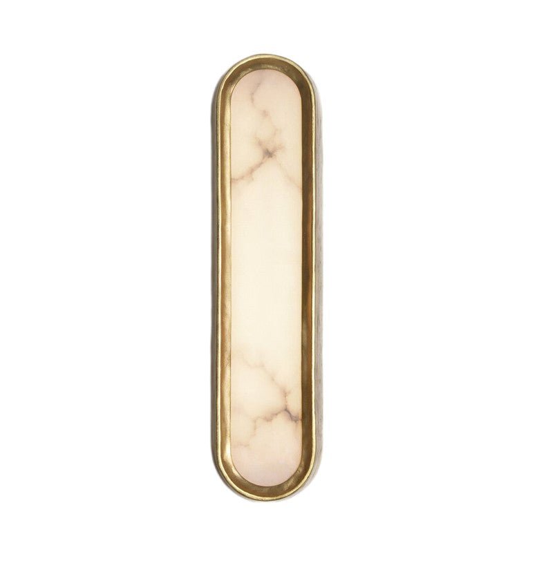 Velour Art Deco Wall Lamp with Marble & Iron - Wall Lights & Sconces | Lucera Lighting