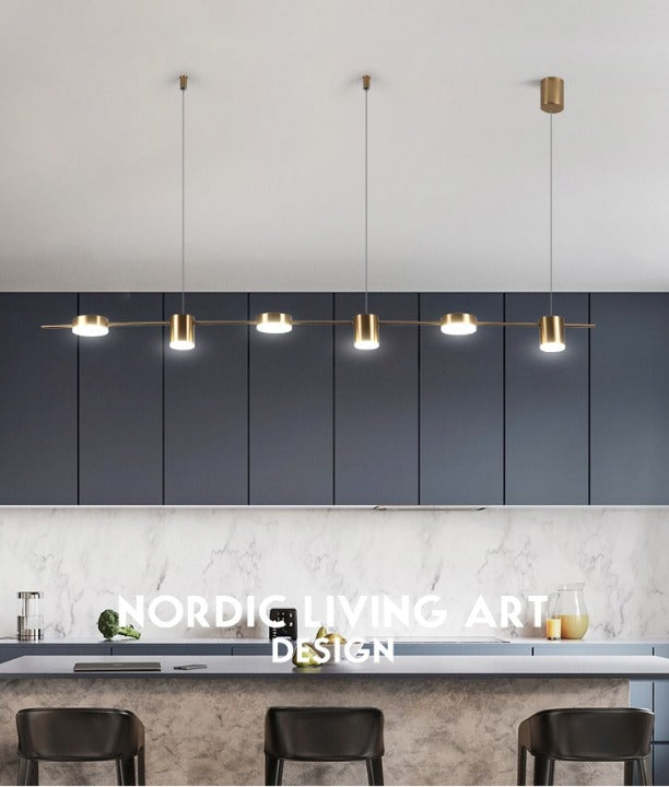 Rind Minimalistic Black/Gold Pendant Lamp - Pendant Lights | Lucera Lighting